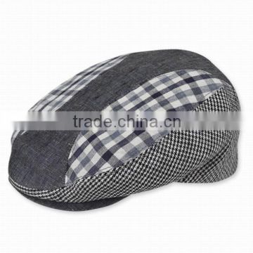 Fashion custom design splice Ivy cap/gatsby cap/newsboy cap