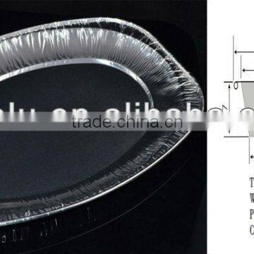 560 ml Oval Aluminium Foil Container For Food Service ZHONGBO