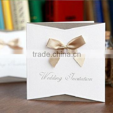 Folding wedding invitation card