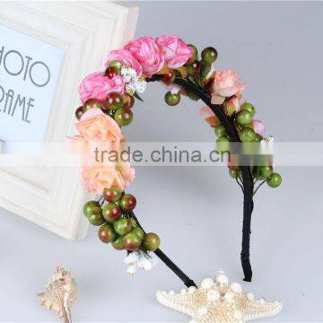 factory directly cheap flower hair band.handmade fashion hair jewelry accessory
