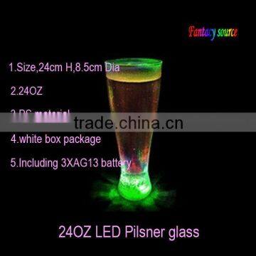 24OZ led blinking glass