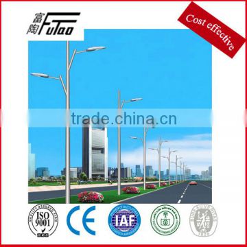 double sided steel street light pole