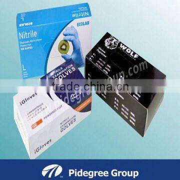 Super cheap powder free black nitrile glove