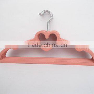 Velvet Flocked Hanger With Heart Shape for Clothes and Suit photo-2