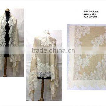 Wool Silk Lace ShawlsPalla Lace (Lace 03)