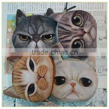 Animal wholesale cat dog face coin purse & ladies coin purse