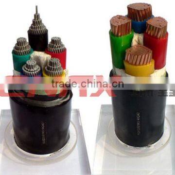 Made in China yueqing ruixin group 0.6/1 kv Cu / AI conductor XLPE Insulated PVC / PE Sheath Single Core Power cable and wire