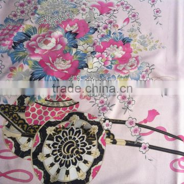 Nantong Textile Hot Sell New fabric flower spun printed polyester knitting thick fabric