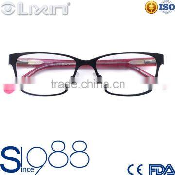 Double Color LIXIN Branded The Latest Mode Ultra Light Metal Optical TR90 Frame