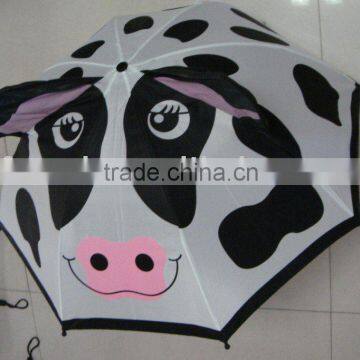 child cow cartoon umbrella