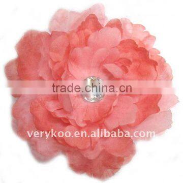New Baby Peony Flower With Clips Hair Accessory