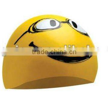 cute 2012 funny silicone swimming cap