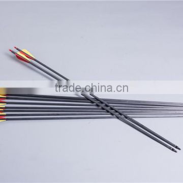 Carbon fiber arrow shafts,archery 30" carbon arrow for traditional bow