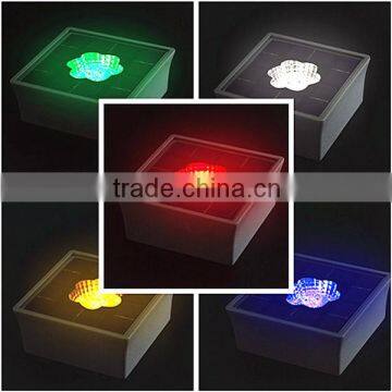 Energy saving path step warning led solar powered underground light