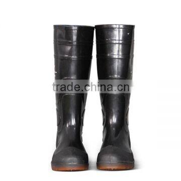 light weight cheap Fashion Black PVC Work safety Boots