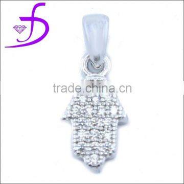 Factory wholesale 925 sterling silver tiny hamsa pendant