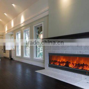 Modern luxury 2 sided indoor infrared imitation electric fireplace no heat