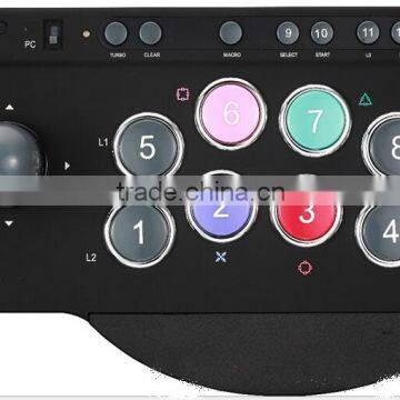 ABY 8 Direction Game Rocker Fighting Stick Arcade Joystick Turbo Function Eight Action Buttons Compatible for PC PS3 photo-3