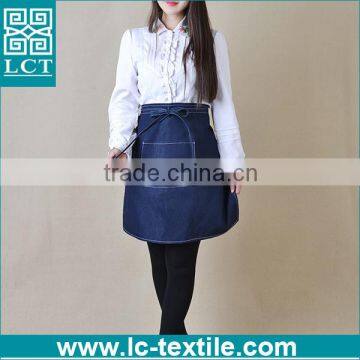 100% cotton thick fabric blank waist denim apron