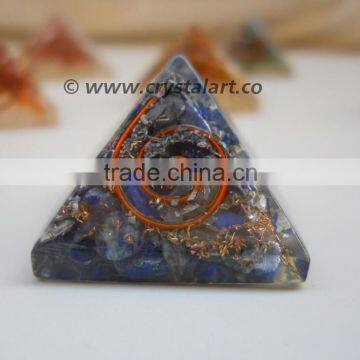 Lapis Lazule Reiki Symbol Orgone Pyramid