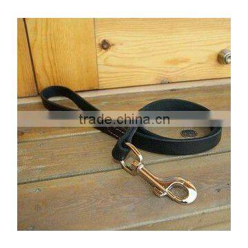 Stylish Strong Flat Genuine Leather Dog Chain Leashes