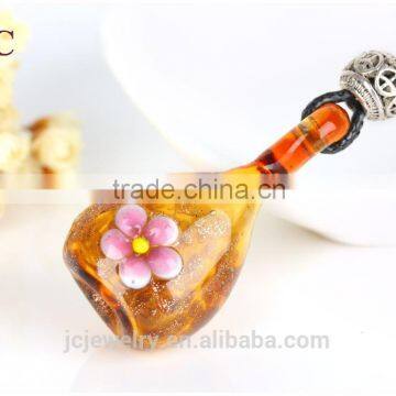 wholesale murano glass perfume vial aromatherapy essential oil diffuser pendant