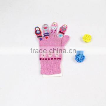 Winter as Christmas Gift Winter Gloves Acrylic lovely beautiful girl