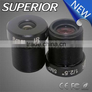 cn Superior factory pirce 1/2.5inch f2.0 m12 8mm cctv board lens