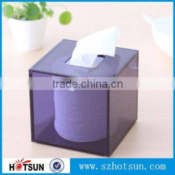 translucent Violet Plex Tissue box Factory price