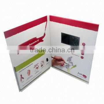 Hot 4.3inch handmade wedding invitation card lcd video brochure for Gifts