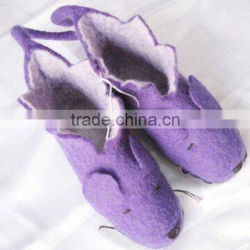 Felt Cutting Mouse Shoes