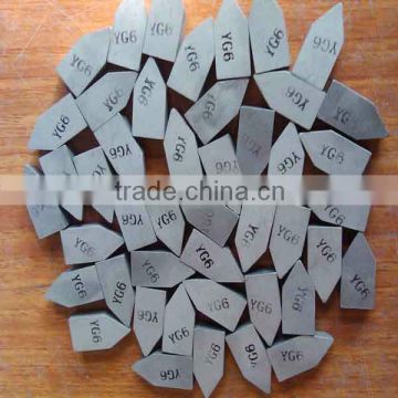 Good manufacturer of tungsten carbide brazed tips in china with good quality