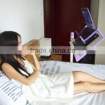 2014 New style portable height adjustable study table, laptop bed table