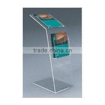 acrylic floor brochure holder/acrylic literature stand