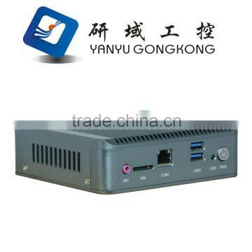 Single LAN Intel J1900 Baytrial Fanless Nano PC WIFI/3G supported