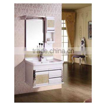 cheap pvc bathroom cabinet with side cabinet