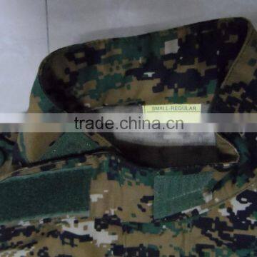 OEM Cotton Polyester Ripstop Jordan Army Green Digital Camouflage Tactical ACU Military Uniform