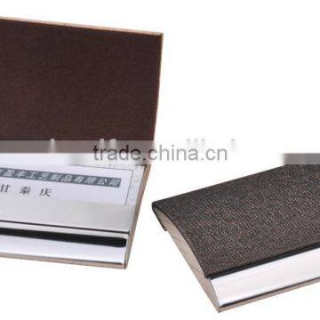 Wholesale Custom Metal Leather Name Card Case