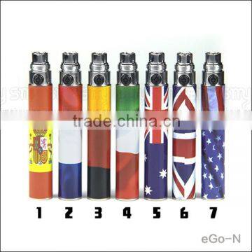 Micro usb passthrough battery for ego N 1100mah color ecig battery