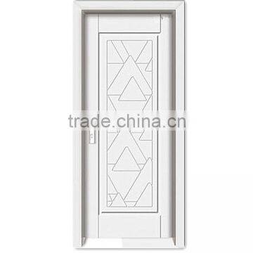 MDF interior wooden door with pvc decorative film