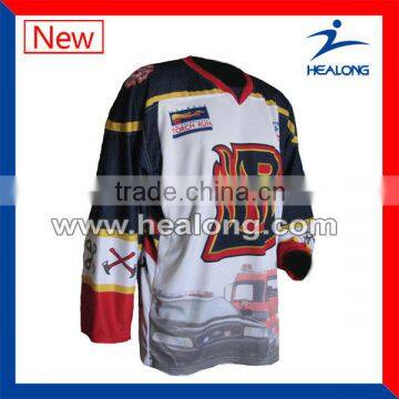 unique design sublimation ice hockey goalie jerseys