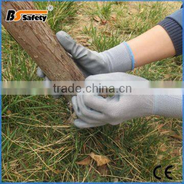 BSSAFETY OEM Black Nitrile Coated Safety Glove With Logo Printing photo-5