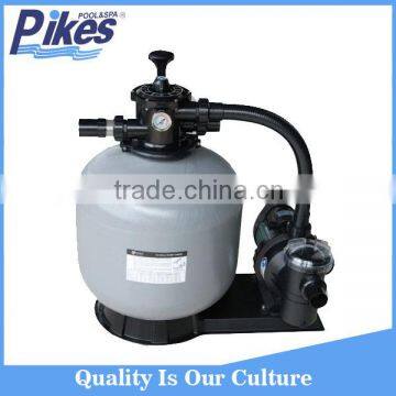 High performance sand filter and pump for small swimming pool