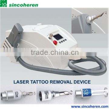 Q-Switched Nd Yag Laser All Facial Veins Treatment Colors Tattoo Removal Beauty Machine 0.5HZ