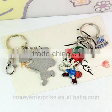 Special pose chili boy custom gifts metal key chain