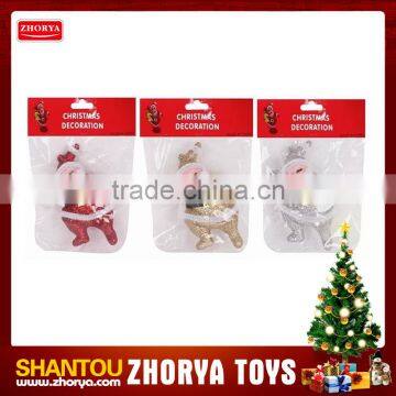 Hot selling children Christmas toy top Christmas Santa Claus wearing clothes toy for kids festival cute toy