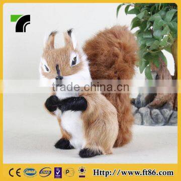 personalized custom plastic life size squirrel squeak toy figurine