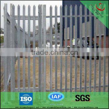 Hot dipped galvanized security steel palisade fencing palisade fencing panels