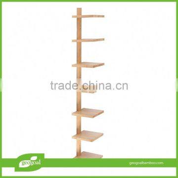 storage floating ledges/bamboo 6 wall shelf