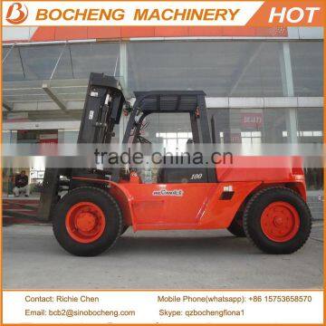 Price Competitive 10T Diesel Forklift Truck CPCD100F Made In China